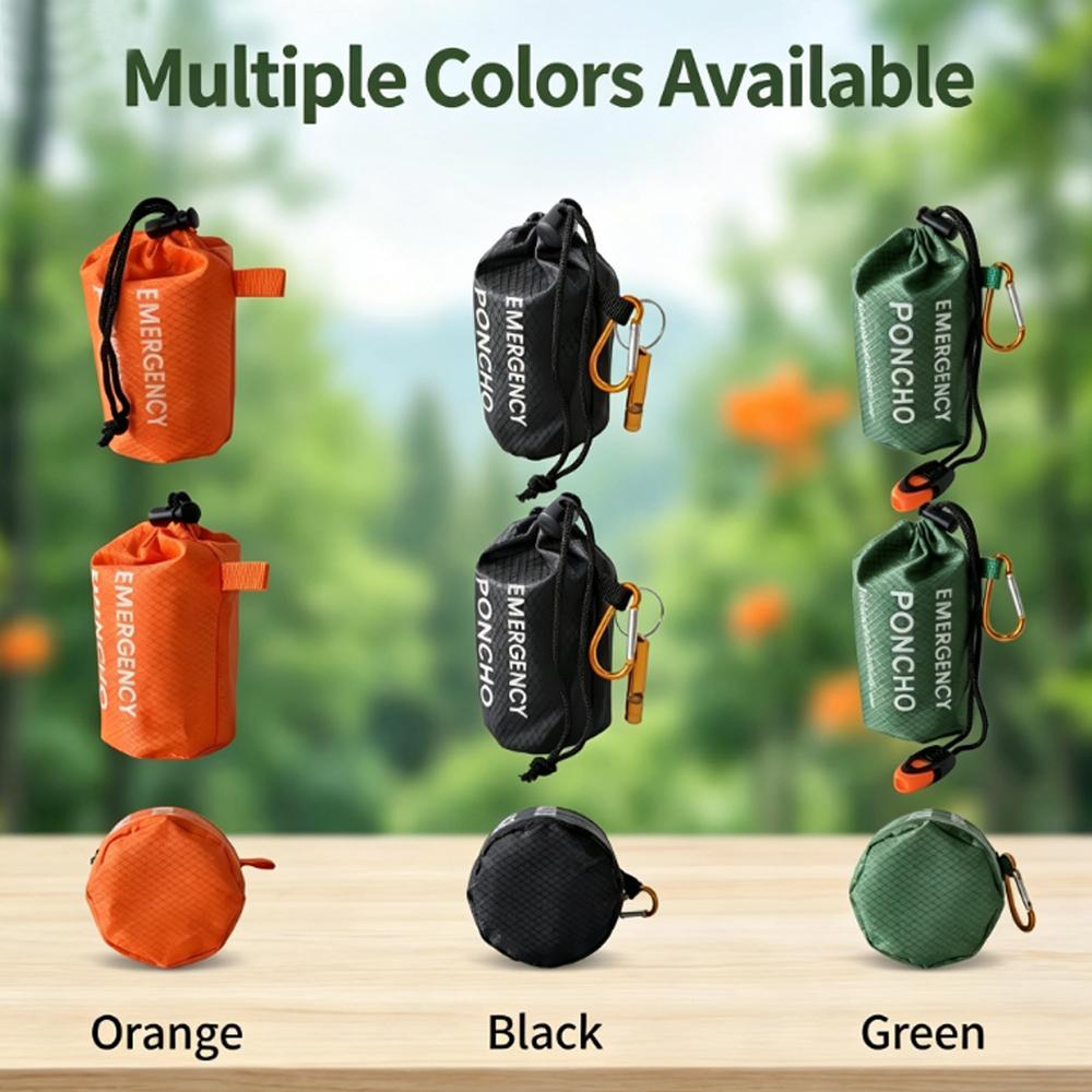 Portable Emergency Rain Poncho - Camping Rain Poncho recension och pris