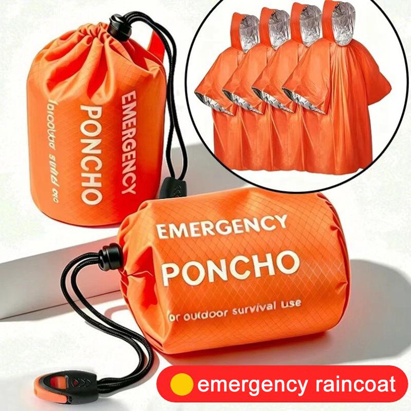 Portable Emergency Rain Poncho - Camping Rain Poncho recension och pris