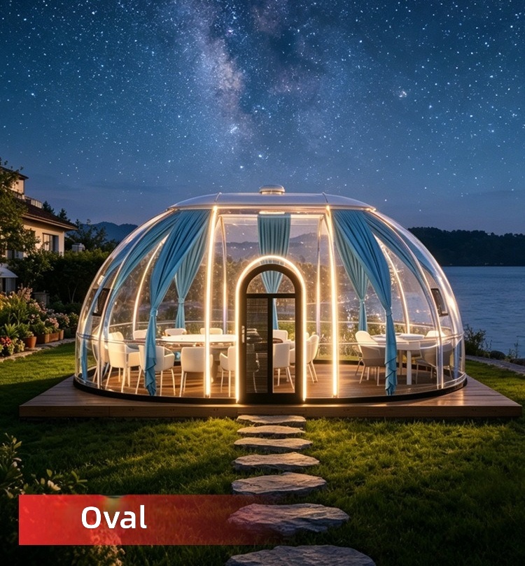 Transparent Dome Bubble House, - Outdoor Camping Exhibition recension och pris