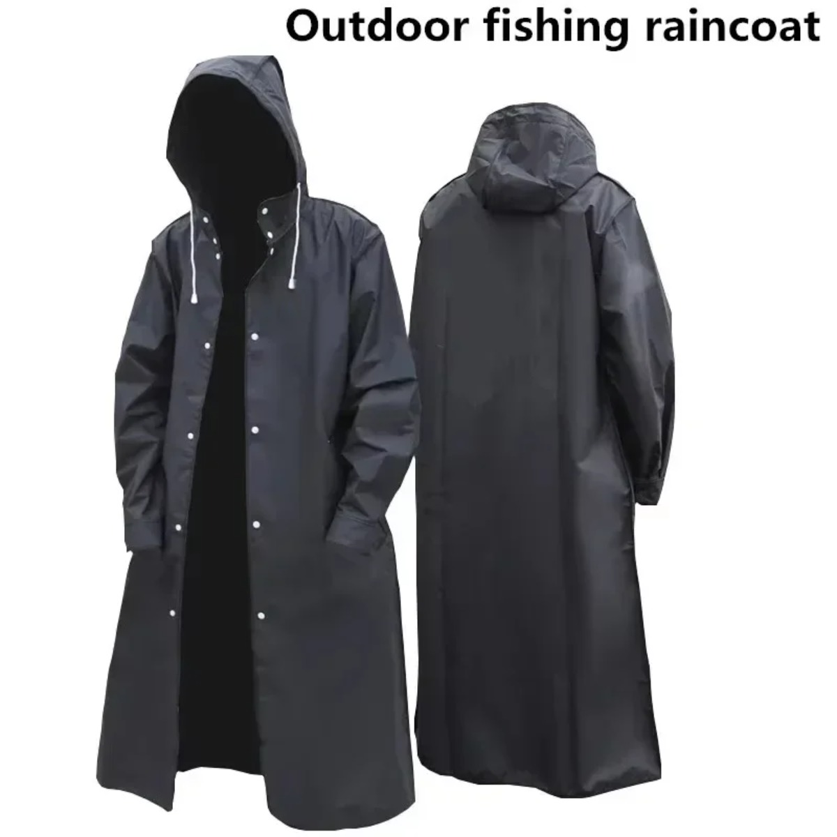 Fashionable Waterproof Hooded  - Camping Rain Poncho recension och pris