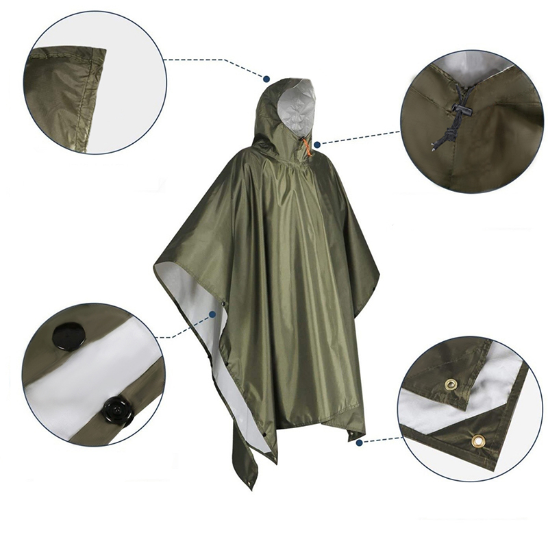 Heavy Duty Rain Poncho For Bac - Camping Rain Poncho recension och pris